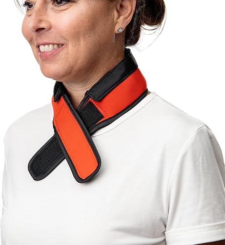 Miniatura 10 de FlexiFreeze Collar de enfriamiento - Envoltura de hielo para enfriar el cuello para personas, rojo