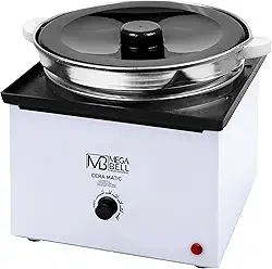 Mega Bell, Panela aquecedora de cera para depilação, Termocera, Cera-Matic Elite, Com refil, Bivolt, 2,5kg, Branca