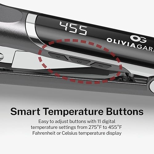Miniatura 5 de Olivia Garden Titanio  Ion - Plancha plana profesional de titanio de alto rendimiento de 1 pulgada con alfombrilla de calor resistente al calor
