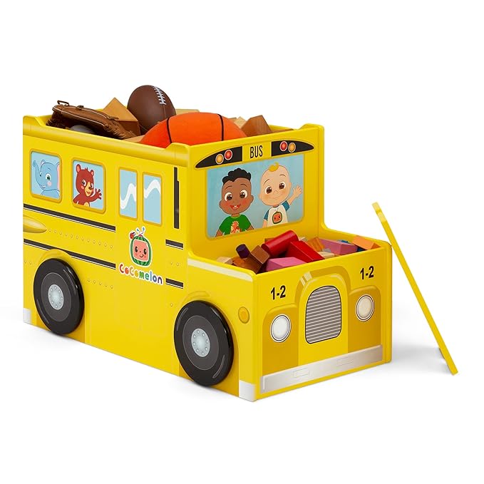 Delta Children cama toddler CoComelon y baúl juguete (paquete) miniatura 8