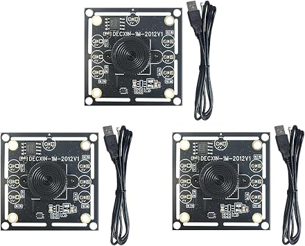 3PCS USB Camera Module OV9732 100Degree Lens 1MP 1280x720 Comprehensive Coverage for Face and License Plate Recognition