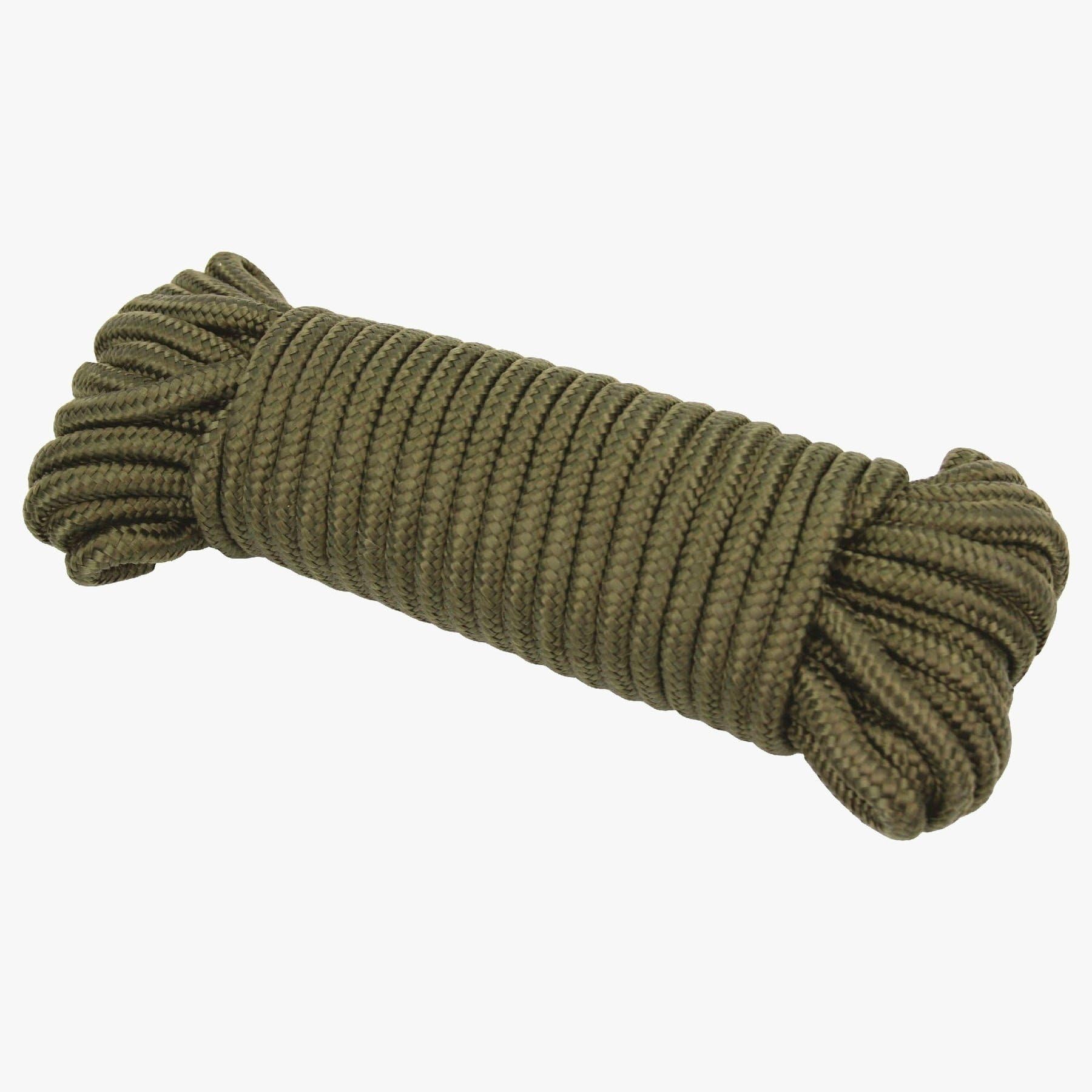 7mm Purlon Rope 15m Olive 50ft Utility Rope