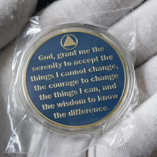 Miniatura 2 de Fuera de las cenizas de la adicción Phoenix Sobriety Chip AA Medallón Serenity Prayer Challenge Coin