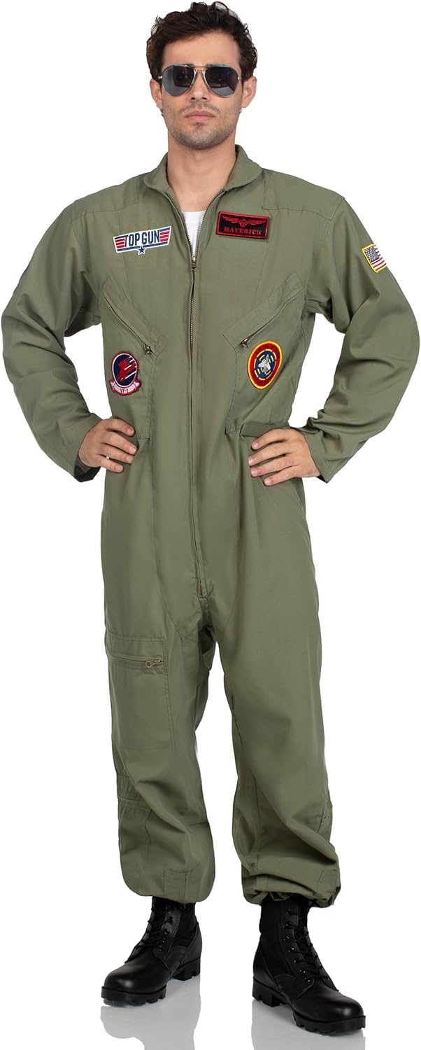 Leg Avenue mens Top Gun Flight Suit Costume 1X