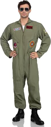 Leg Avenue Men's Licensed Top Gun Flight Suit Costume