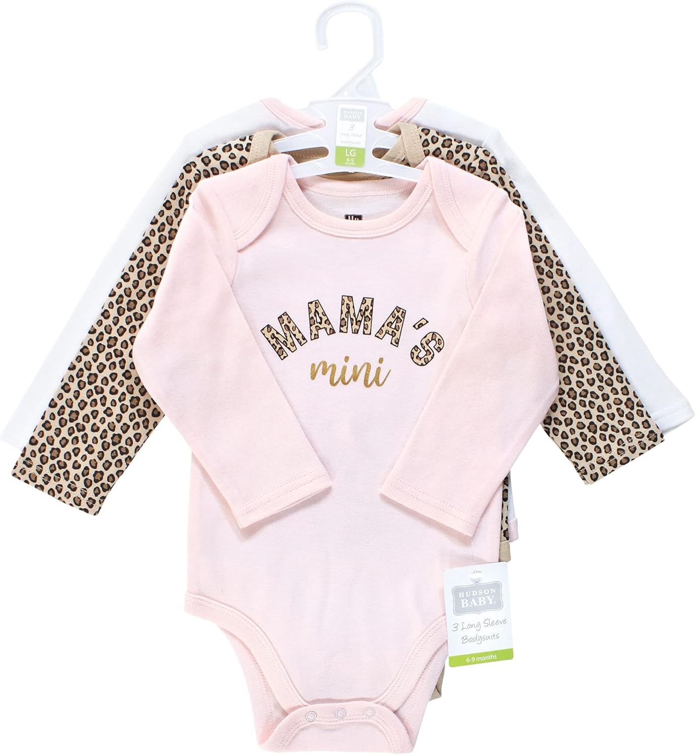 Hudson Baby baby-girls Cotton Long-sleeve Bodysuits 3-pack - Image 2