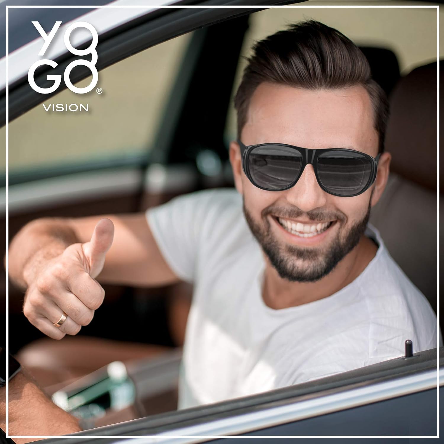 Fit Over Wrap Sunglasses Polarized Lens Wear Over Eyeglasses 100% UV Protection for Men and Women - Image 3