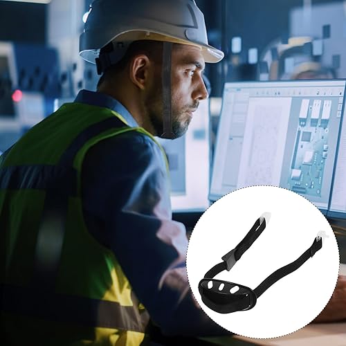 Miniatura 9 de DOITOOL Correa de barbilla para casco de sóftbol, correa de barbilla con correa elástica negra y copa para la barbilla, correa universal para la