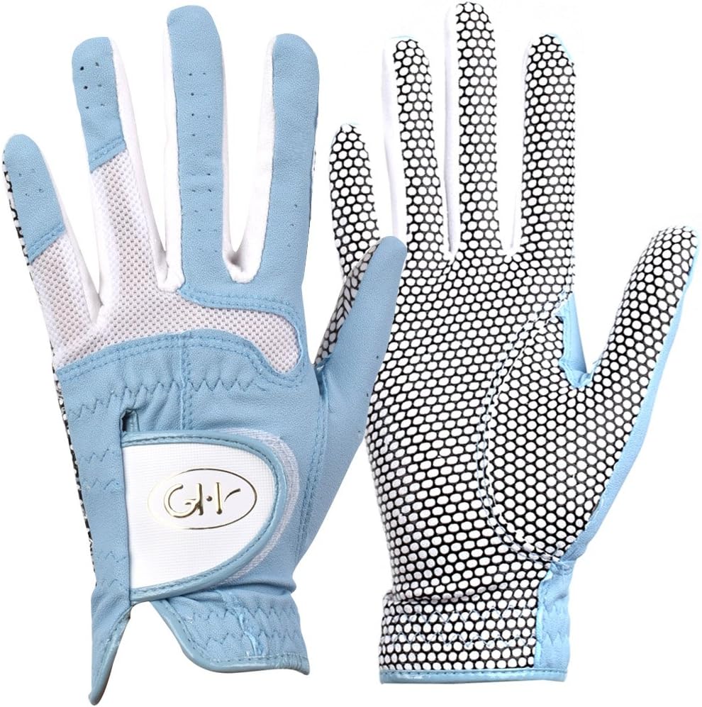Women's Polyurethane Non-Slip Synthetic Leather Golf Gloves One Pair - Plain Both Hands