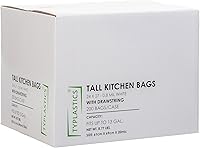 Vista 8 de TYPLASTICS Bolsas de basura altas con cordón para cocina, 13 galones, 110