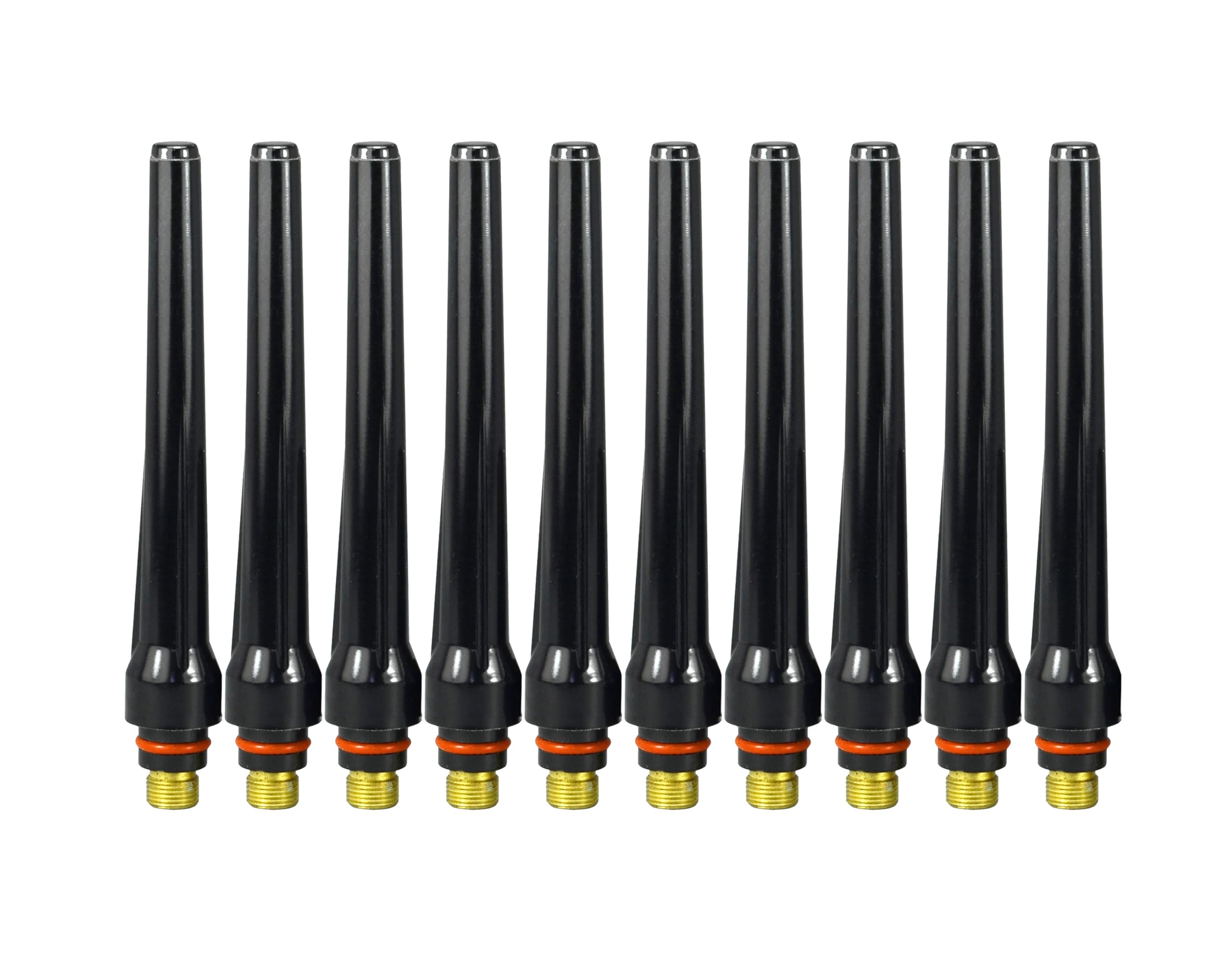 Riverweld Black Tig Back Cap 57Y02 Long Fit Qq300 Pta Db Sr Wp 17 18 26 Tig Welding Torch 10Pk