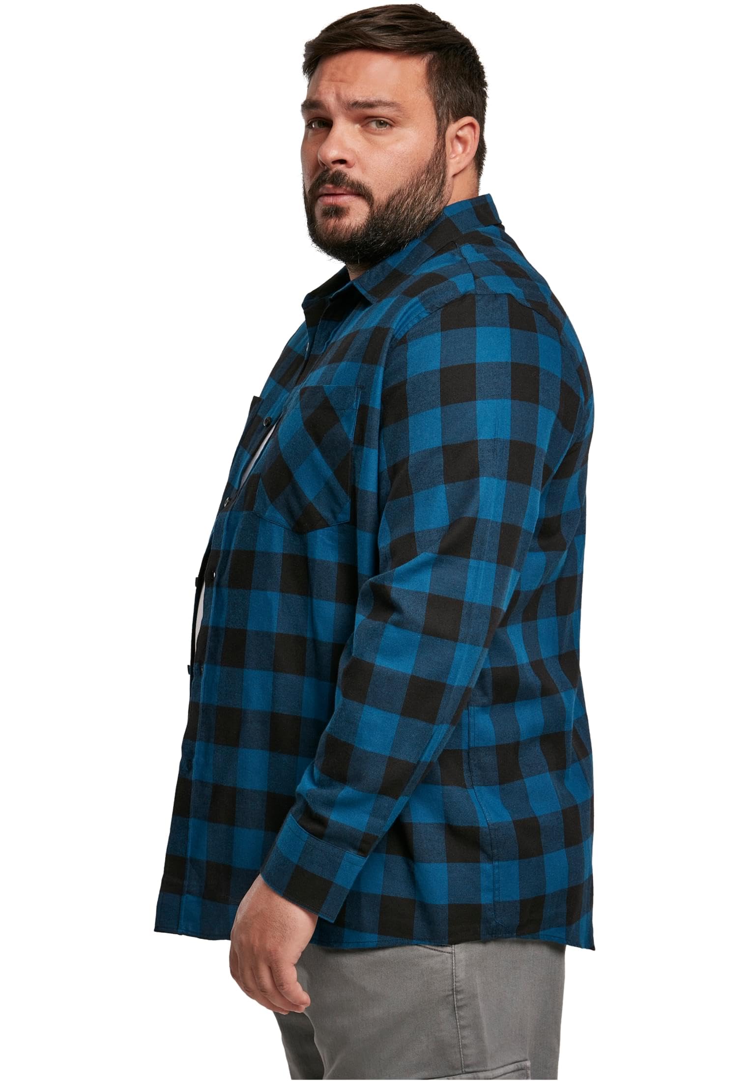 Urban Classics Herren Checked Flanell Shirt