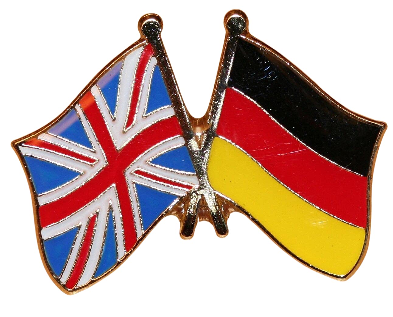 UK & Germany Friendship Flag Pin Badge