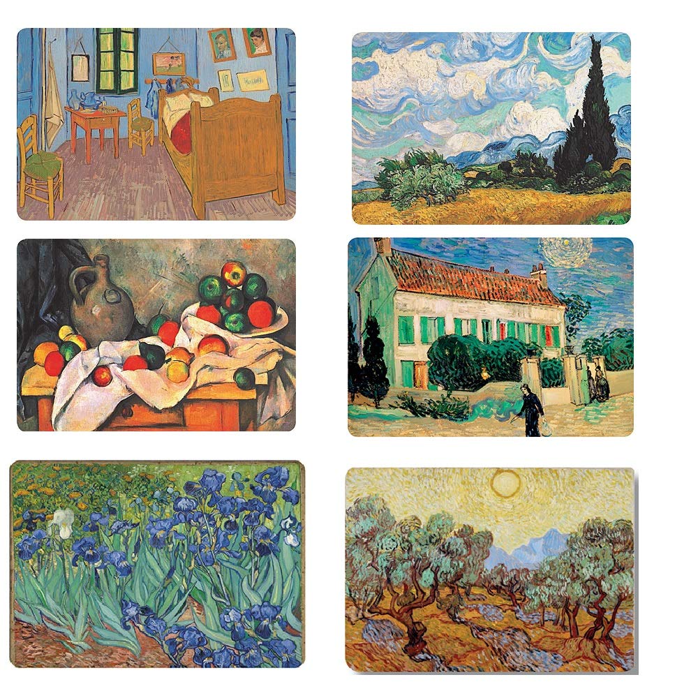Sets de table rectangulaires Cartexpo lot de 6 modèles imprimés Tableaux