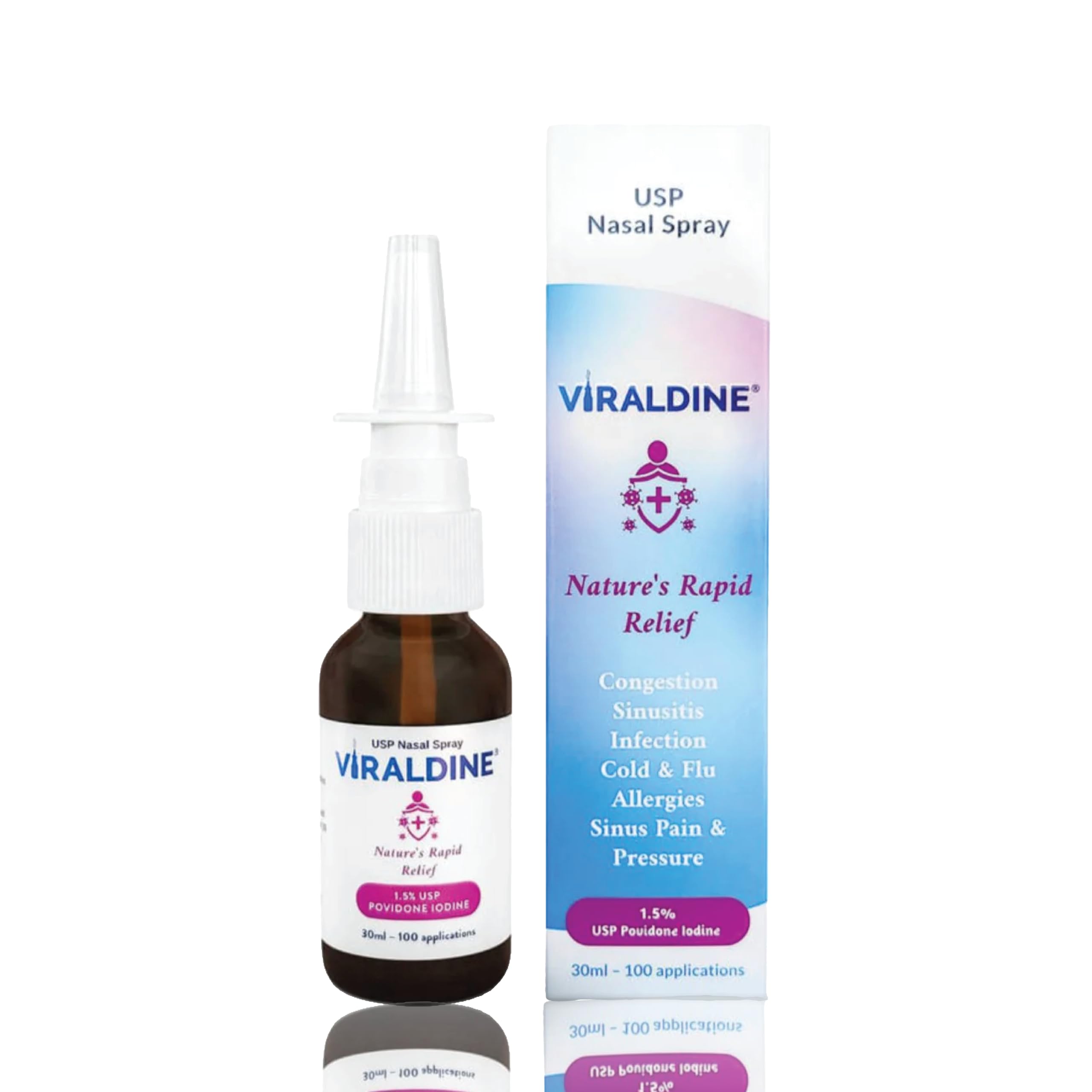 Viraldine 1.5% Povidone-Iodine Nasal Spray