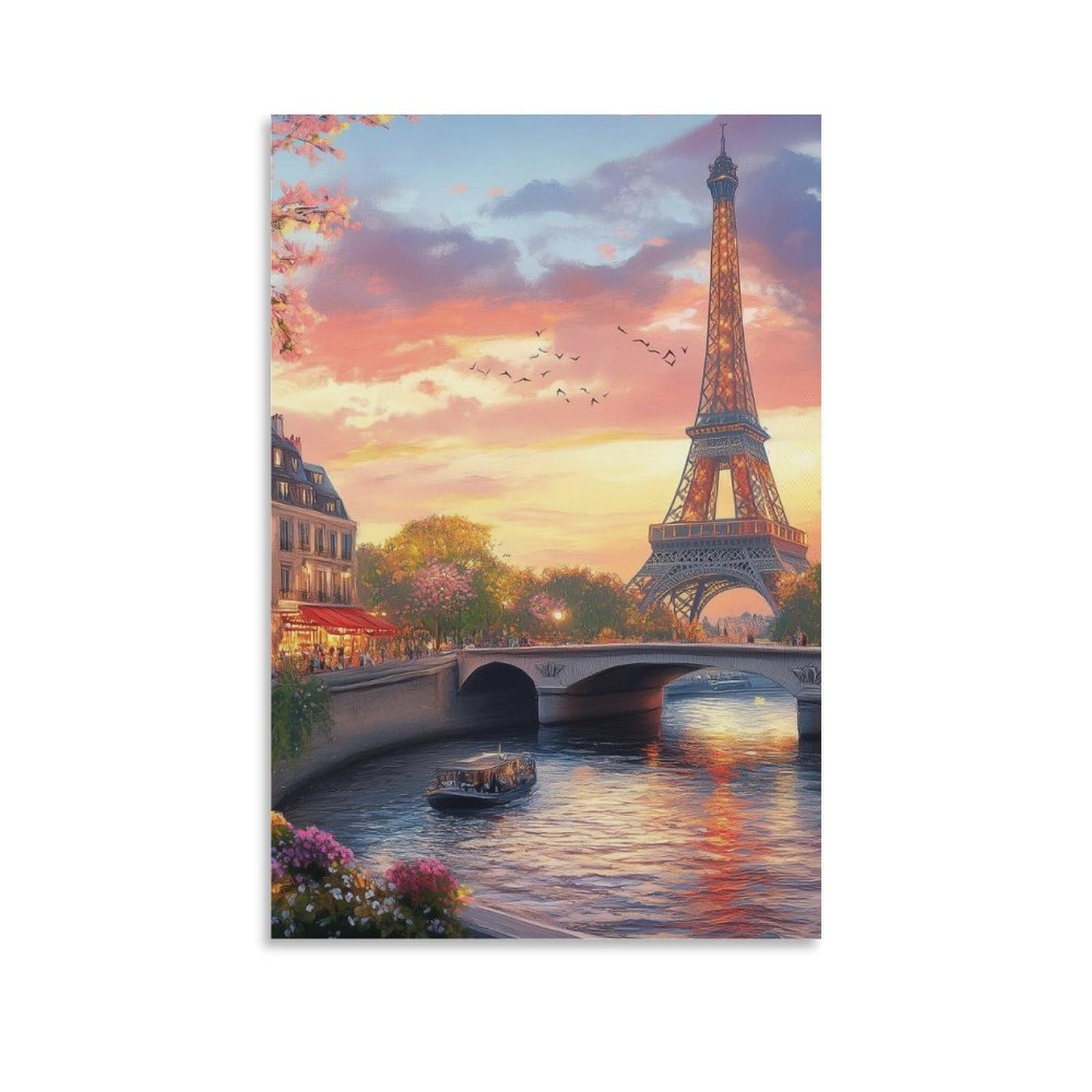 Cuadros modernos de la Torre Eiffel para decorar las paredes de dormitorios y pasillos 6