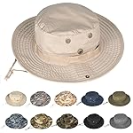 Rosoz Sun Hats for Men Women Boonie Hat UPF 50+ Bucket Hat Wide Brim UV Protection Fishing Hiking Safari Outdoor Hats