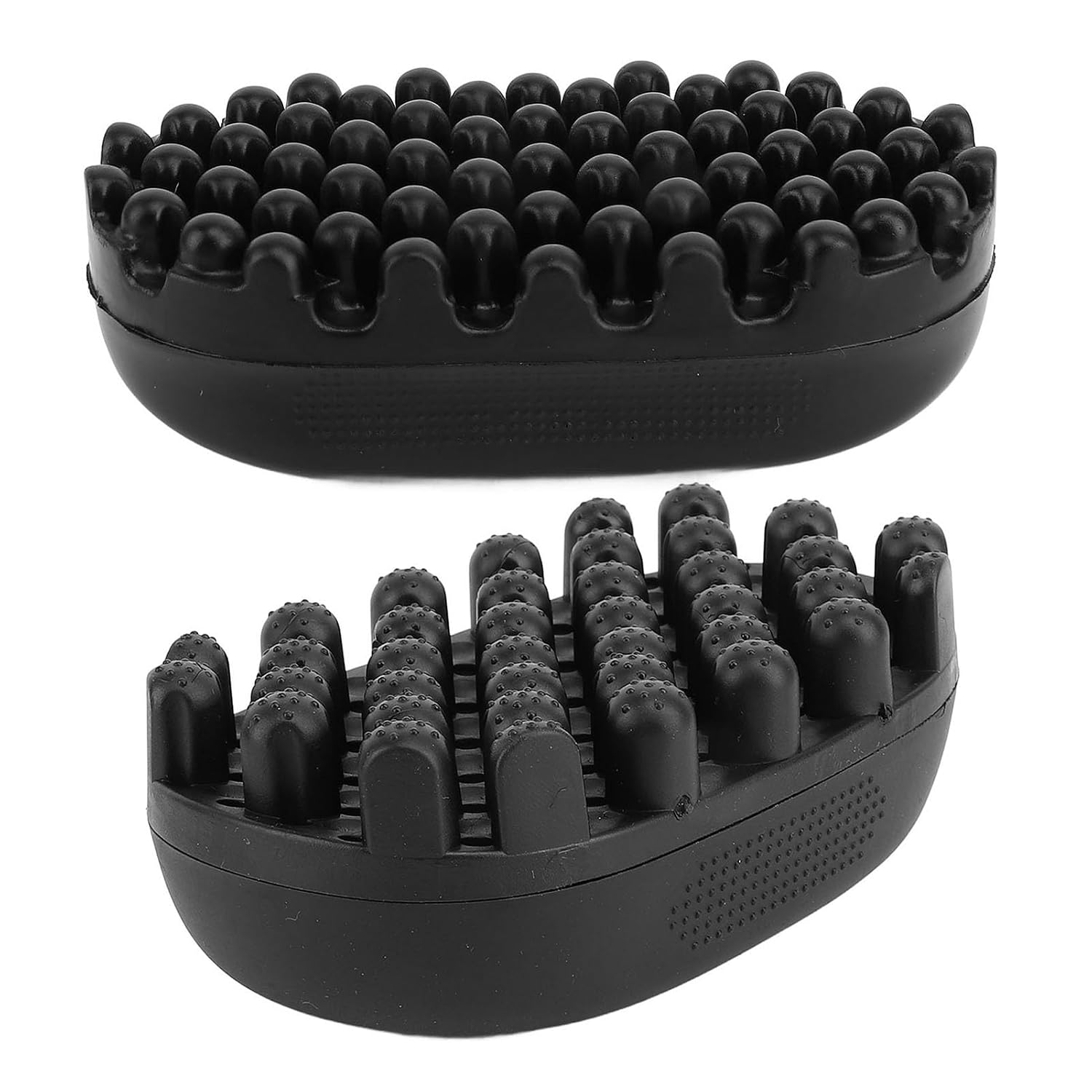 2Pcs Rubber Curling Hair Brush Twist Curl Comb, for Afro Curls and Waves, TwistStyler Brushs, Washable Hair Styling Tool, CurlBrush for Men Women