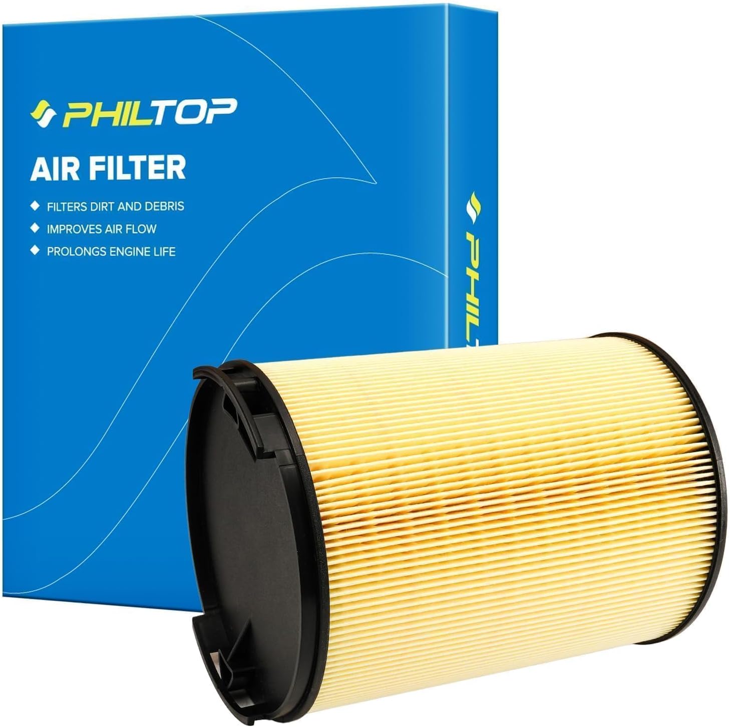 PHILTOP Engine Air Filter CA9778 Replacement for Chevrolet Colorado 3.5L 2004-2006, Colorado 2.8L 2004-2006, Colorado 3.7L 2007, Colorado 2.9L 2007, Hummer H3 3.5L 2006