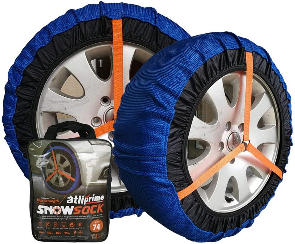 atliprime 2pcs AntiSkid Safety Ice Mud Tires Snow Chains Snow Chains