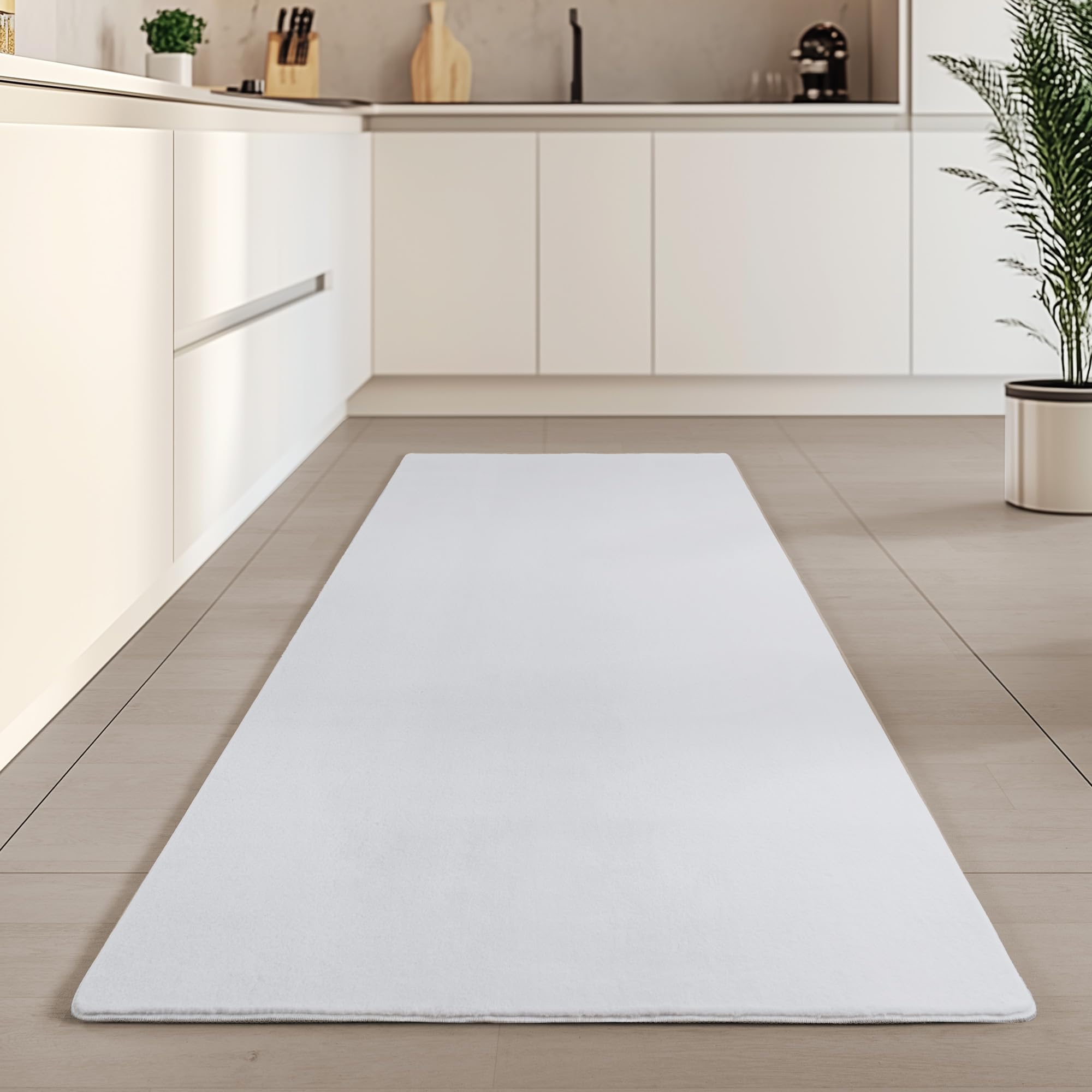 Carpetsale24 Teppich Kurzflor - Rechteckig, Rund & Läufer, waschbarer Rutschfester Teppich, weich, modernes einfarbiges Design für Wohnzimmer, Schlafzimmer, Küche & Kinderzimmer.