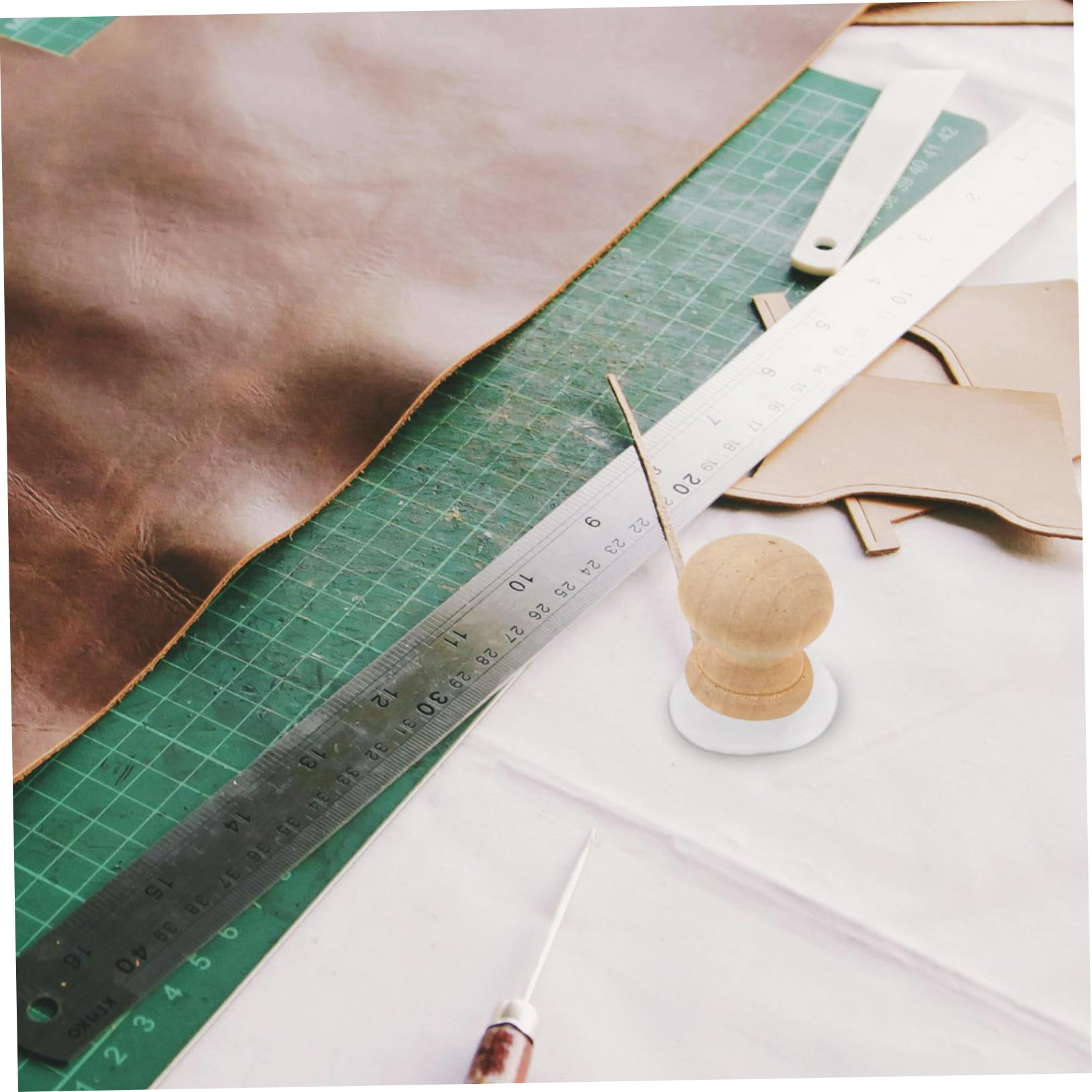 5 Piezas Herramienta de Sujeción con Ventosa para Regla de Costura Soporte para Plantillas de Quilting Accesorio Fácil de para Patchwork y Patronaje