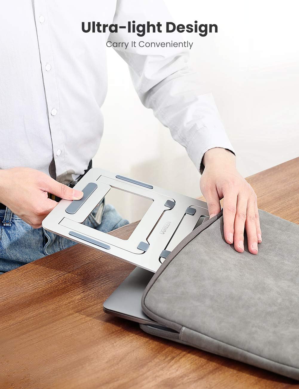 Suреr Sаlе 🛒 UGREEN Laptop Stand Riser Aluminum Foldable Holder Compatible for MacBook Pro Air, Dell XPS 15 13, Google Chromebook Pixel, Huawei MateBook, Yoga 900, HP Spectre Notebook, up to 16 Inch Laptop