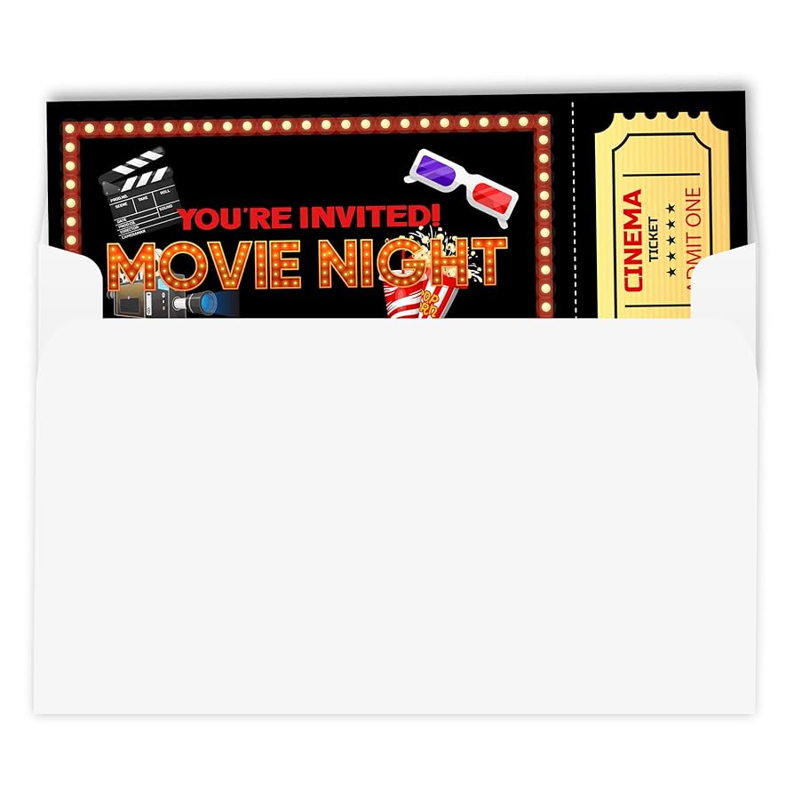 amazon-com-buwanjh-movie-party-invitation-cards-movie-night-invitations-movie-ticket-birthday-invitations-set-of-30-with-envelopes-home-kitchen for Free Printable Movie Ticket Invitations Amazon.com : buwanJH Movie Party Invitation Cards, Movie Night Invitations, Movie Ticket Birthday Invitations, Set of 30 with Envelopes : Home & Kitchen for Free Printable Movie Ticket Invitations