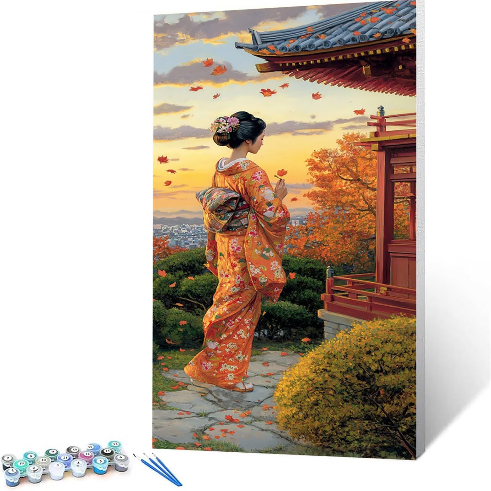 Amazon.com: Geisha Paint by Numbers kit for Adults, Color by