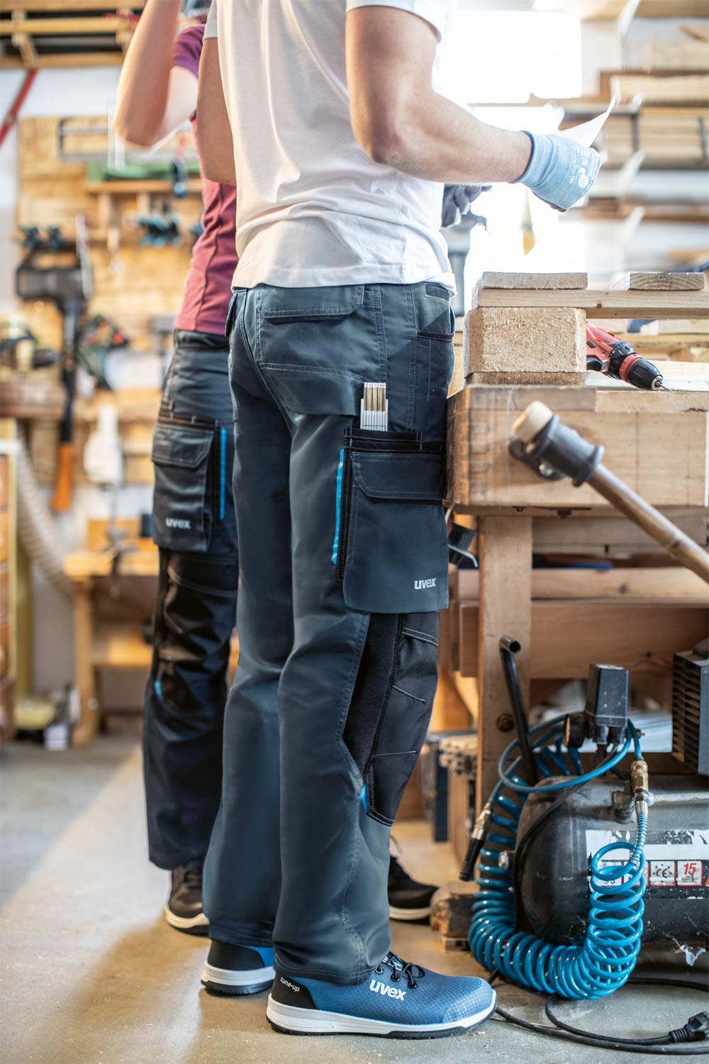 Uvex 1 Tune-up S1-P-Arbeitsschuhe - Metallfreie Zehenkappe - leichte Sicherheitsschuhe für Damen/Herren