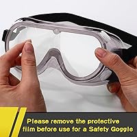 Vista 3 de Yunsailing Gafas protectoras de seguridad para laboratorio, transparentes, antivaho y protección ocular, para hombres y mujeres