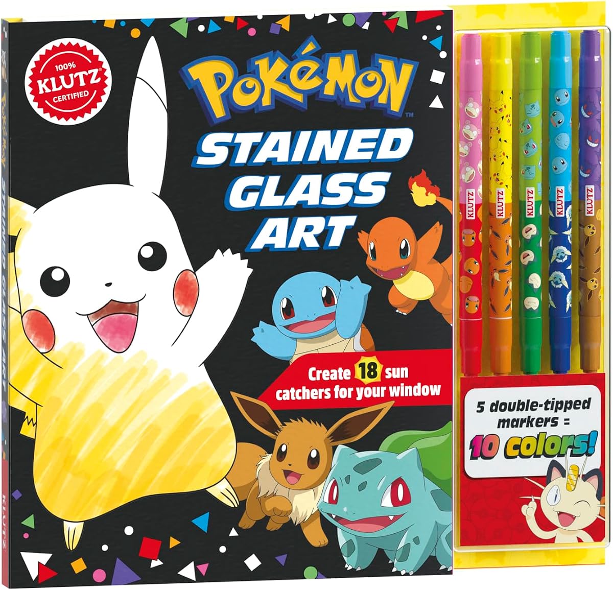 KLUTZ Pokémon Stained Glass Art Craft Kit, Medium
