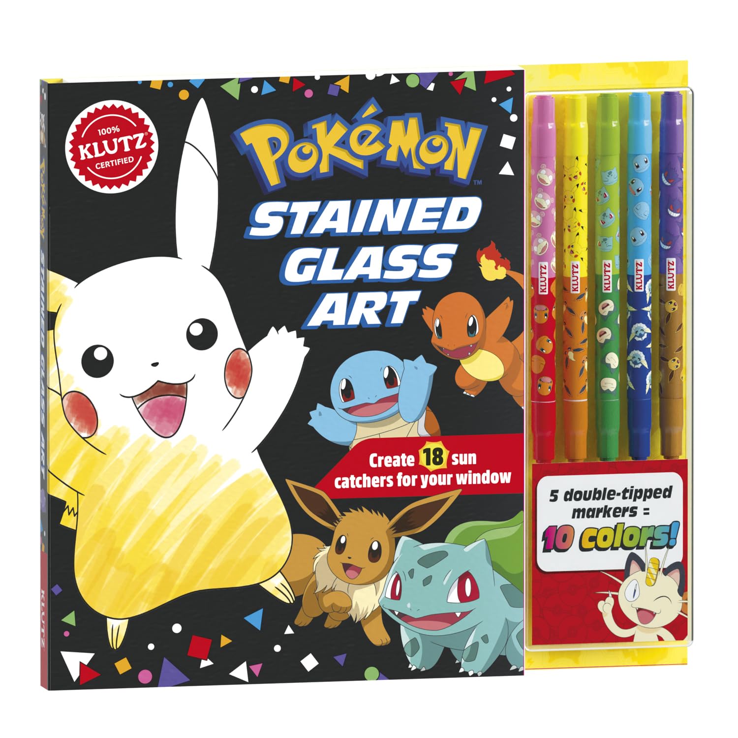 KLUTZ Pokémon Stained Glass Art Craft Kit, Medium