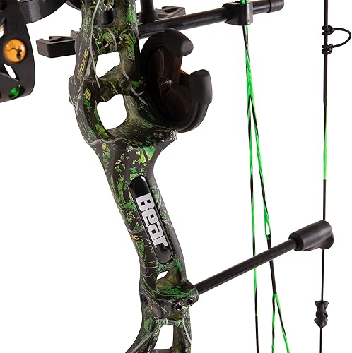 Miniatura 61 de Bear Archery Royale - Paquete de arco compuesto listo para cazar para adultos y jóvenes, longitud de estiramiento de 12 a 27 pulgadas, peso de 5 a