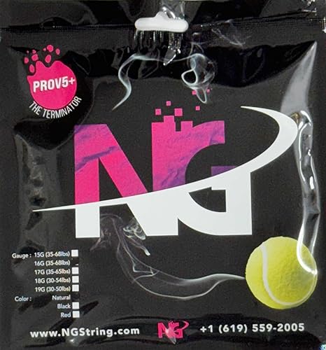 Miniatura 4 de Cuerdas de raqueta de tenis con revestimiento molecular 15G-19G PROV5 (+) - Cuerdas de tenis intestinales naturales de clase mundial
