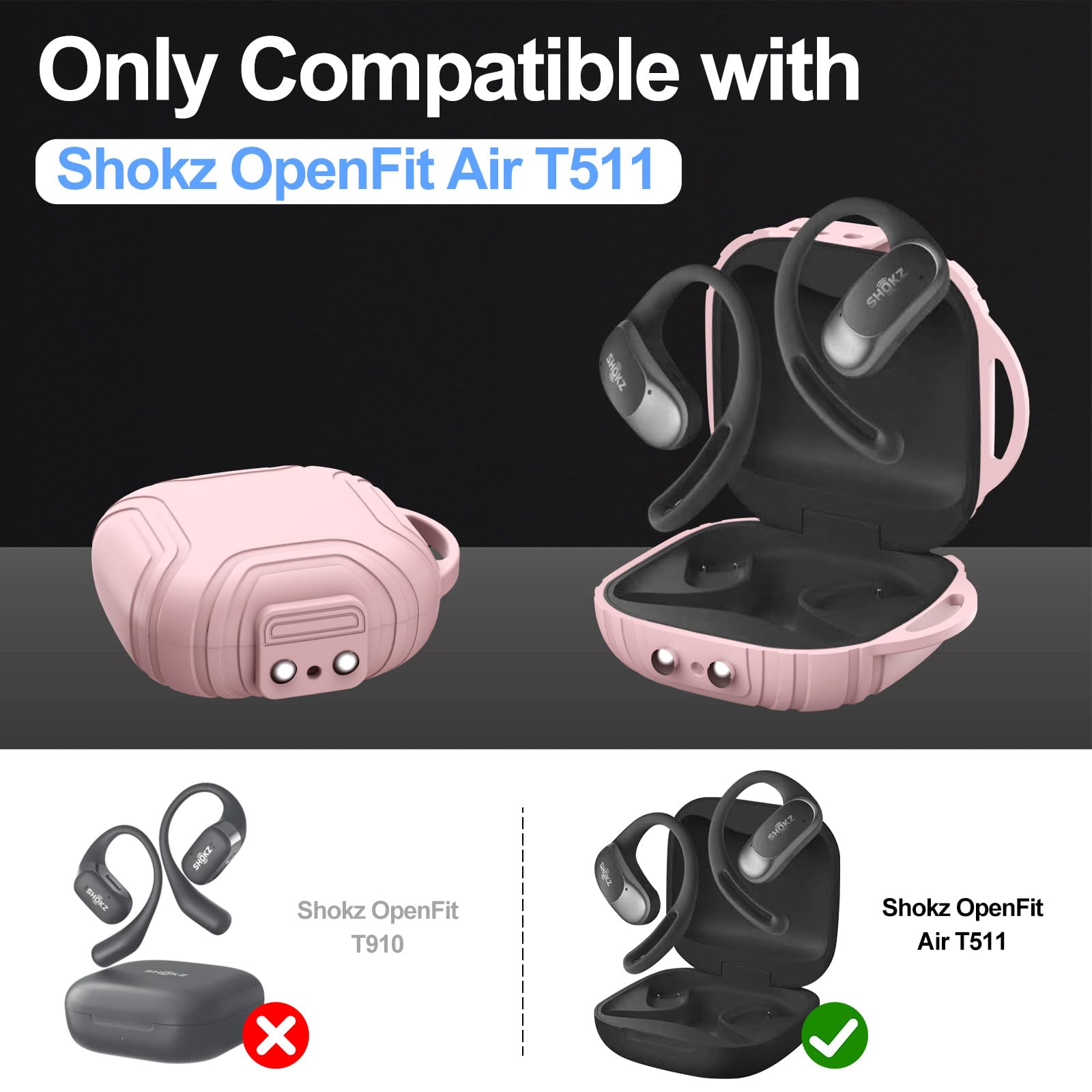 Amazon.com: POZCIS for Shokz OpenFit Air Open-Ear True Wireless