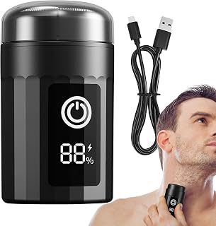 Afeitadora Eléctrica | Impermeable con pantalla digital,Afeitadora para cabeza portátil para aseo,Para barba, cabeza, viaje, hogar, papá, esposo, novio, hermano, cumpleaños, Día del Padre