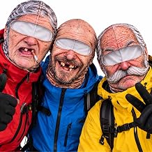 Funny Old Man Ski Mask Realistic Winter Balaclava for Skiing Gift