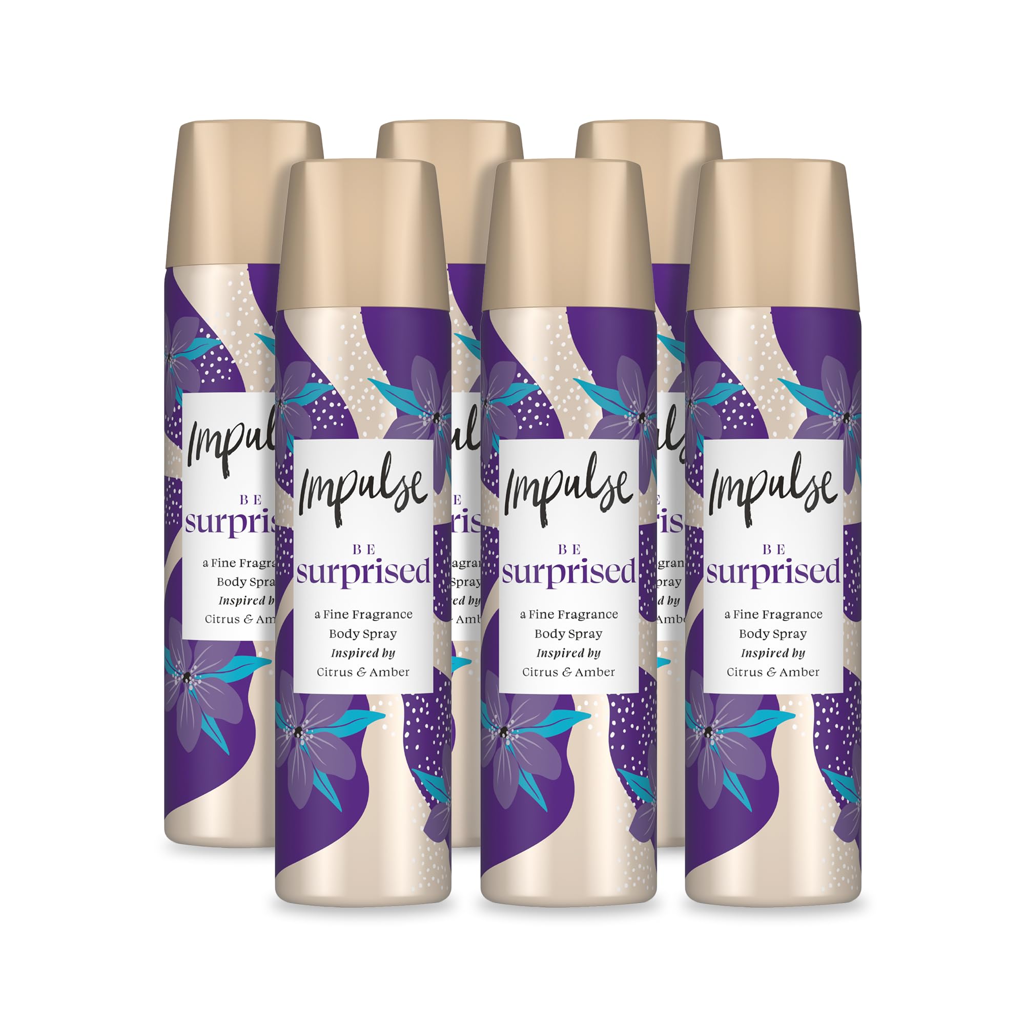 Impulse Be Surprised Women's Body Spray, 75ml, Pack of 6