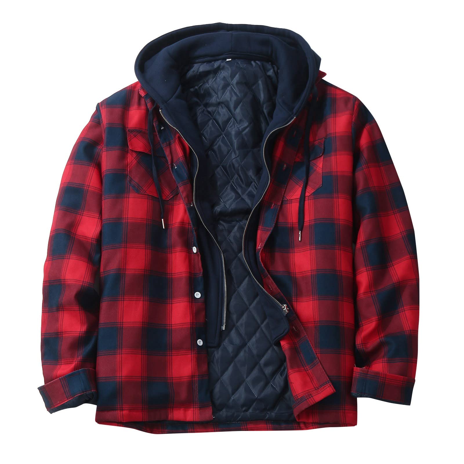 Générique Veste Hiver Homme Mi Saison Vestes D'extérieur Légères Décontracté À Trench-Coat, Classique Pardessus Chaud Pardessus Coupe Vent Manteau Séjour À La Campagne, Marche En Forêt