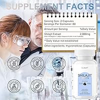 Vista 2 de Shilajit Suplemento orgánico puro del Himalaya Shilajit, fórmula original de Shilajit de grado dorado, 85+minerales traza - 75% + ácido fúlvico