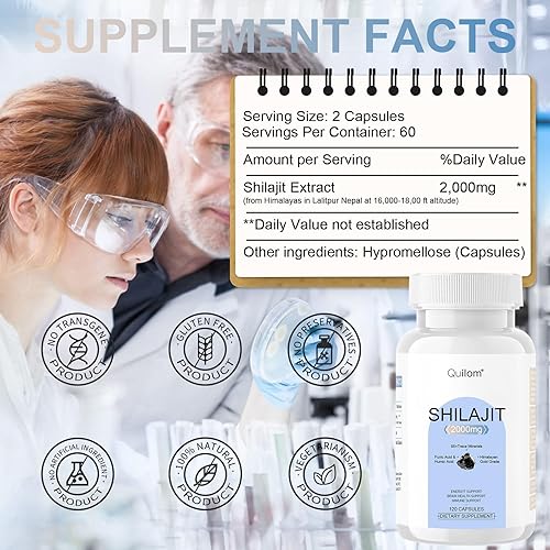 Miniatura 2 de Shilajit Suplemento orgánico puro del Himalaya Shilajit, fórmula original de Shilajit de grado dorado, 85+minerales traza - 75% + ácido fúlvico -