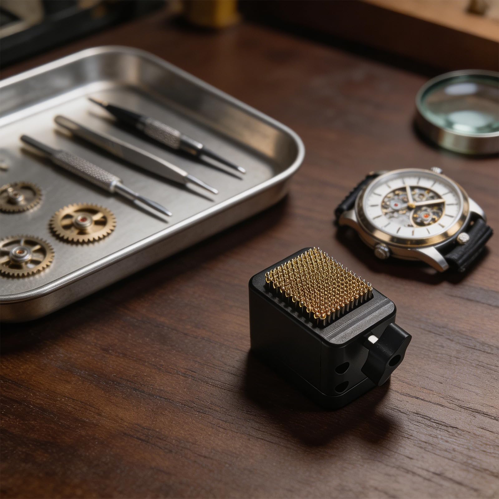 Accesorio de reparación de Soporte de Movimiento de Reloj Compacto para Estabilidad Durante Las tareas de Mantenimiento de Relojes Abrazadera Profesional