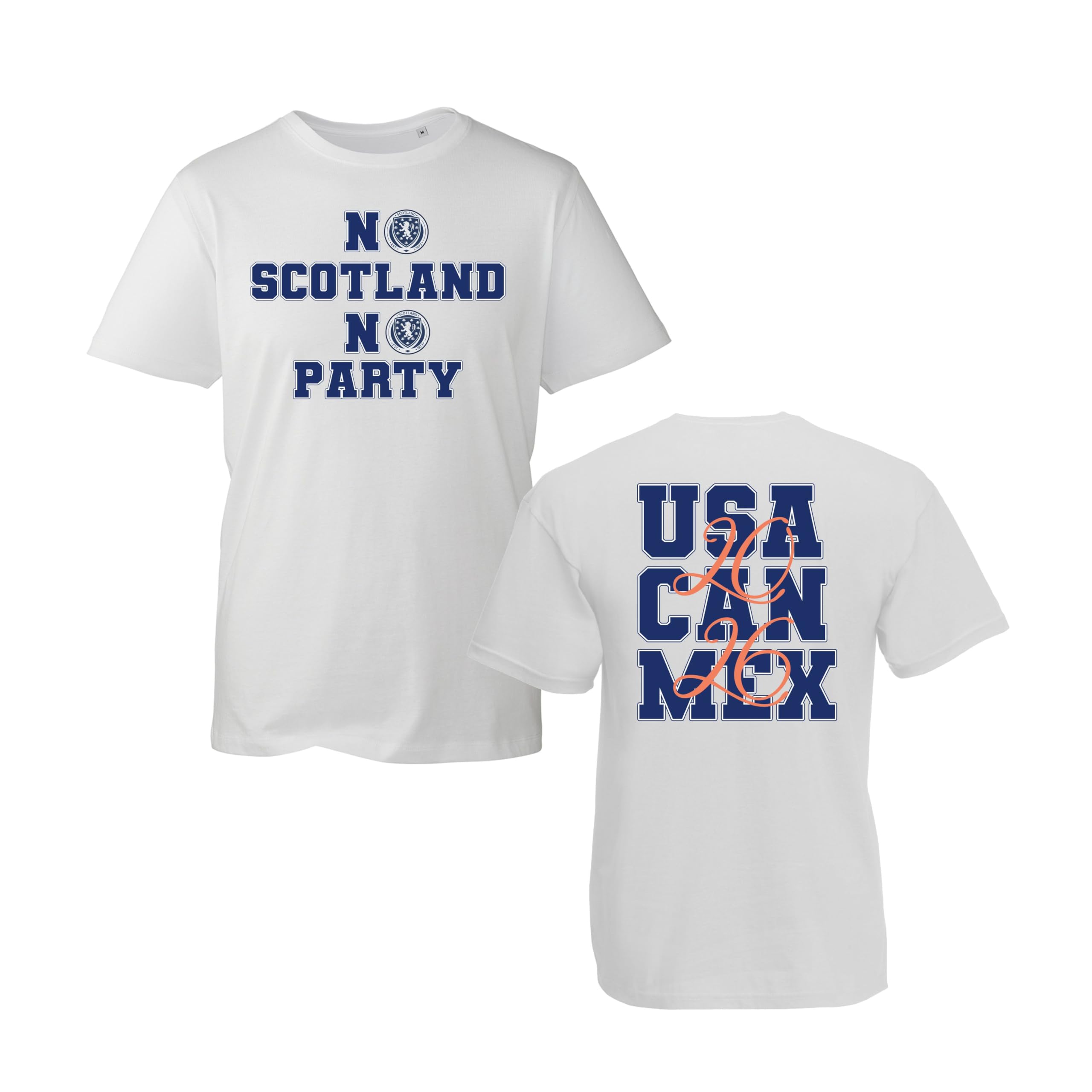 No Scotland No Party Scotland 2026 T-Shirt, Sports Lover Gift, Football Lover Shirt, Unisex Adults and Kids Tee Top(White, 2XL)