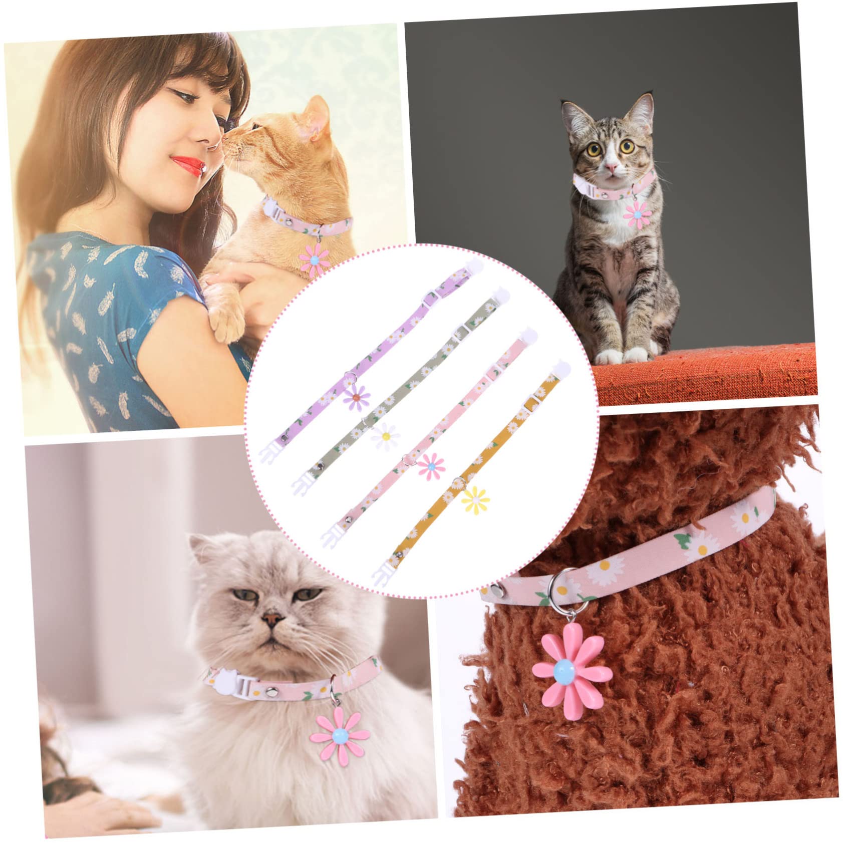 FOMIYES 12stücke Teiliges Verstellbares Katzenhalsband Mit - Für Katzen Und Kätzchen Für Fotoshootings Tägliches Tragen Und Besondere Anlässe