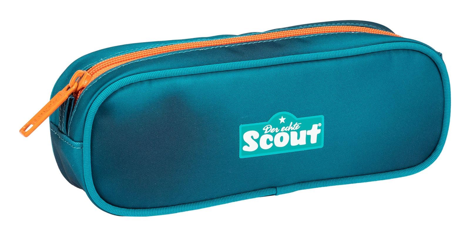 SCOUT Schulranzen Superflash Sunny II Set 4-teilig Seadragon blau