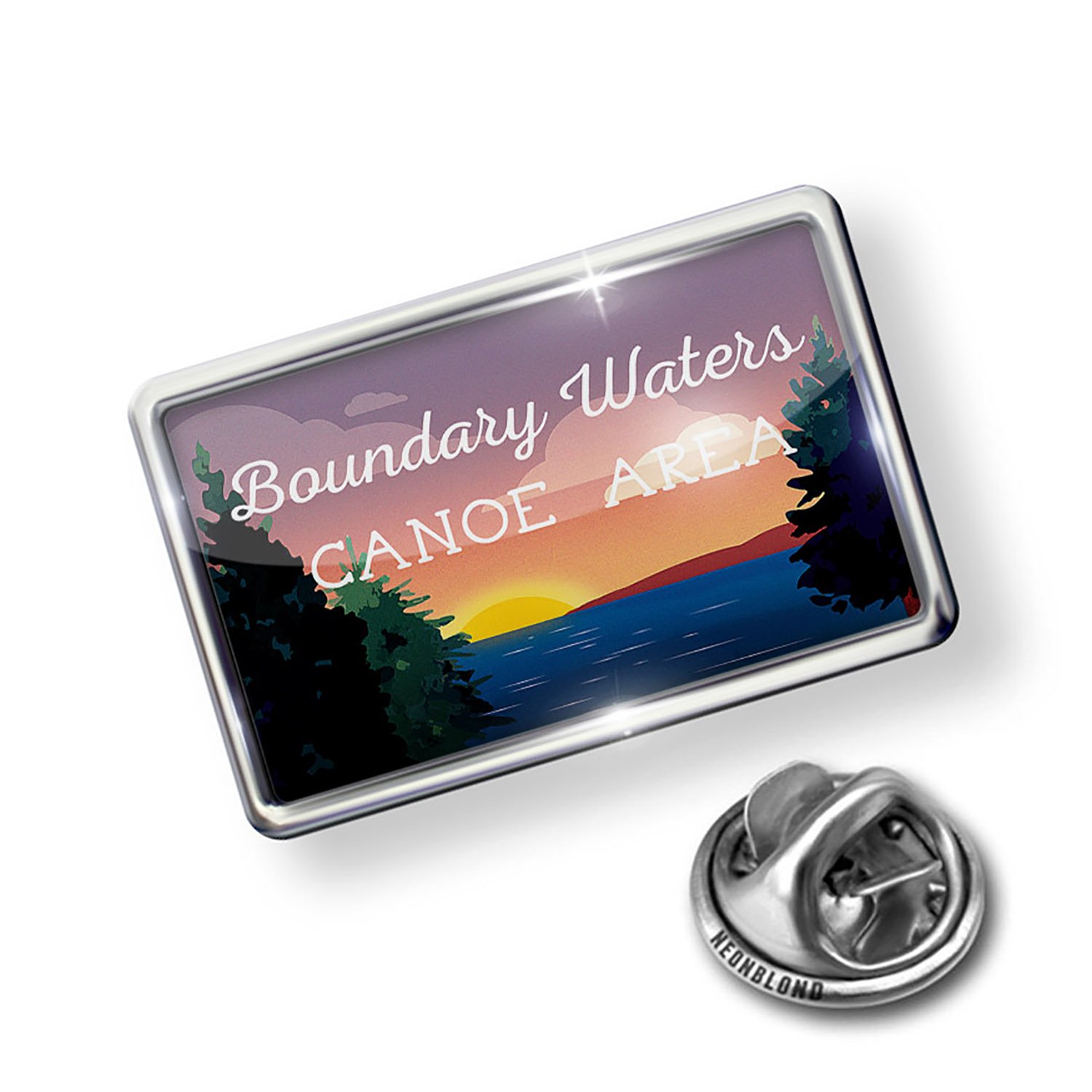 NEONBLOND Pin Lake Retro Design Boundary Waters Canoe Area