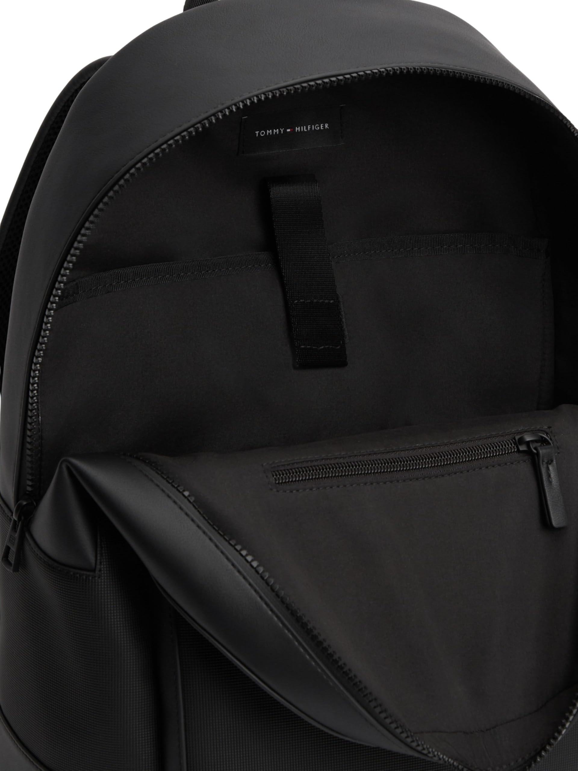 Tommy Hilfiger Mochila Hombre Foundation Backpack con compartimento para portátil, Negro (Black), Talla Única