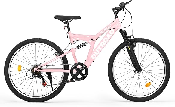 26 Inch Mountain Bike for Adult Men Women, 7 Speed Mountian Bicycle with Dual V Brake Suspension MTB Bicycle, Multiple Colors