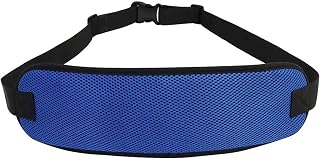 Cinturones de Seguridad para Sillas de Ruedas Cinturón Abdominal de seguridad correa ajustable para silla de ruedas Cinturón Abdominal de seguridad Silla de Ruedas (Azul)